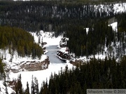 Les anciens rapides sur le Yukon, Miles Canyon, près de Whitehorse