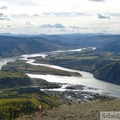 Yukon River vue du Dome, Dawson City, Yukon, Canada