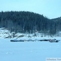 Pont de glace sur le Yukon à Dawson City