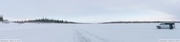 Ice Road sur un bras du fleuve MacKenzie _180
