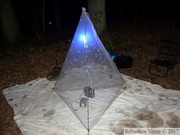 Phare-pyramide avec lampe fluoro-compacte 20W