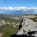Vue sur le Roc de la Vigne (à gauche) et le Cirque de l'Infernet